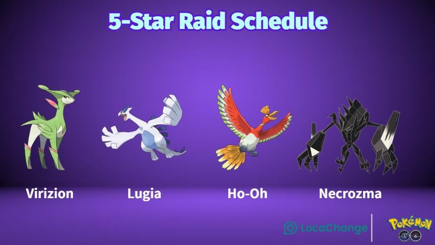 pokemon go 5 star raid schedule august