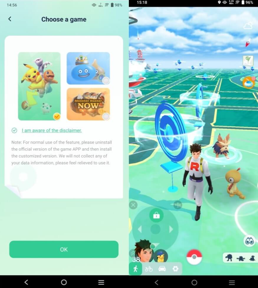 use locachange pokemon go joystick on phone