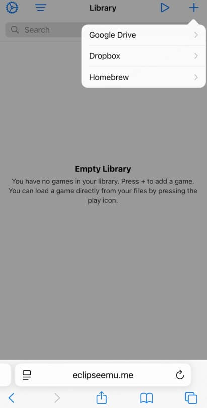 load roms on eclipse emulator