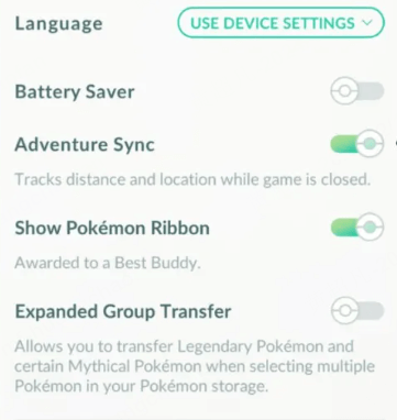 what is pokemon go adventure sync