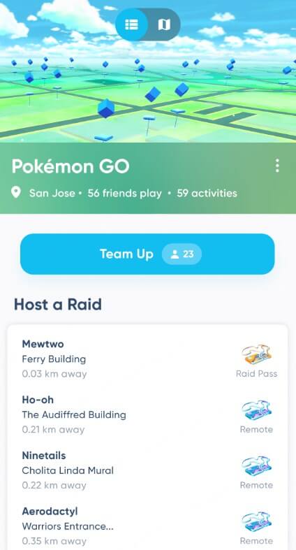 romote raid finder app Niantic Campfire