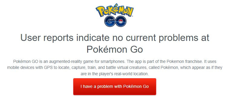 check pokemon go server status