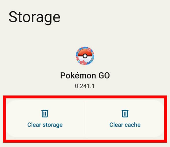 pokemon go won't load and clear cache