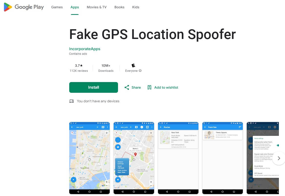 fake gps location spoofer without root