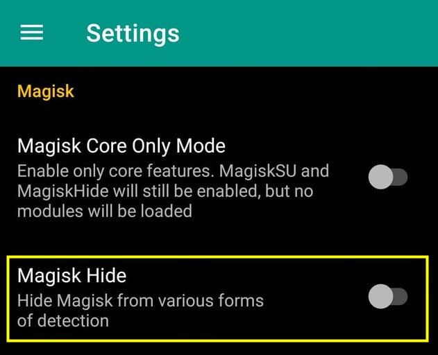 fix ipogo not working by enabling magisk hide