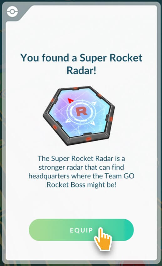 equip super rocket radar