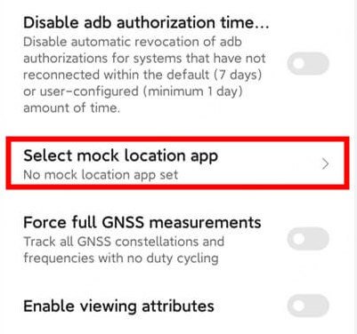 fix failed to detect location 12 by disabling mock location