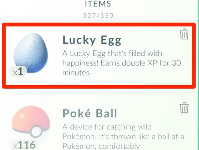 function of pokemon go lucky egg