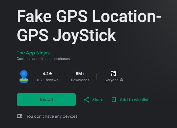 download and install Fake GPS Location-GPS JoyStick