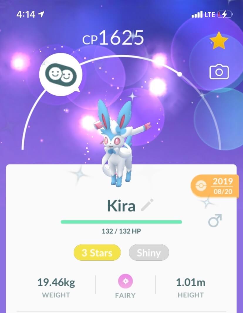 shiny sylveon vs sylveon in pokemon go