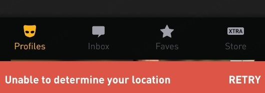 grindr unable to determine your location