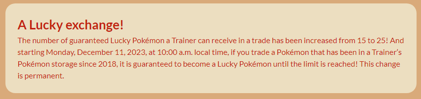 guaranteed lucky trade