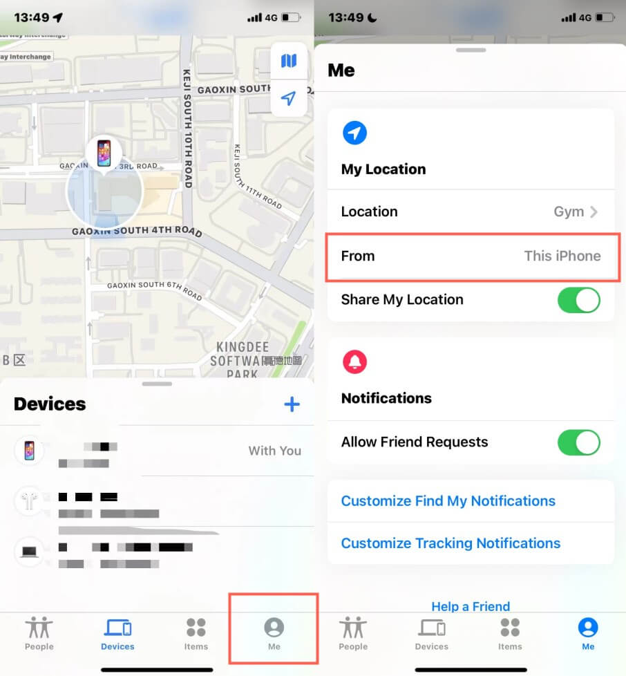 How to Pause Your Location on Find My iPhone by Another Apple Device