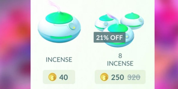 pokemon go incense pricing
