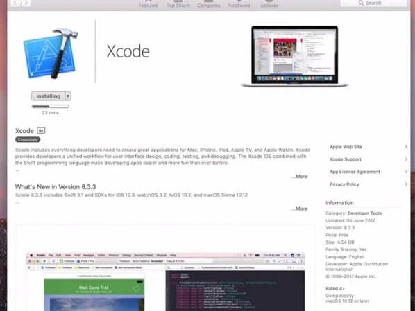 install xcode on pc