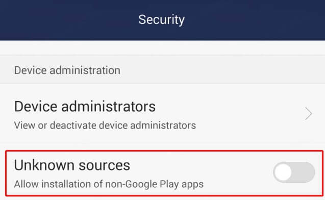 enable unknown sources for ipogo