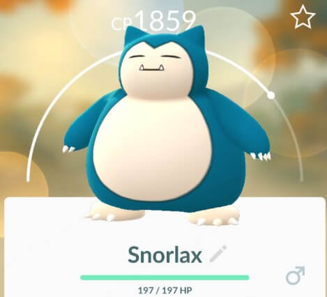 is snorlax rare in pokemon go?