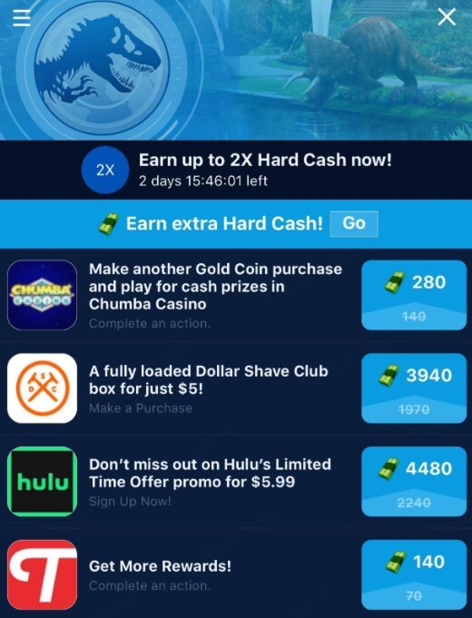 jurassic world alive tapjoy coins