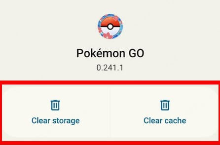 leert pokemon go cache