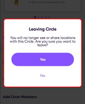 life360 leaving circle