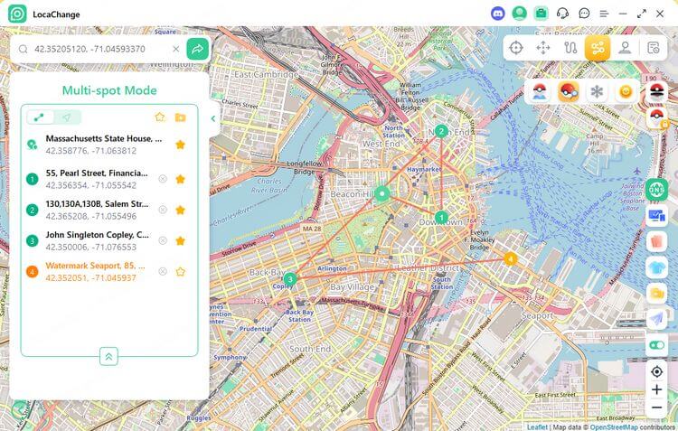 set a route for city safari