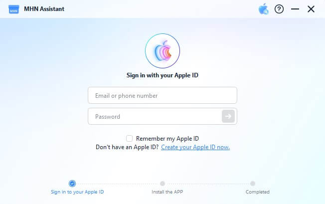 sign in to apple id