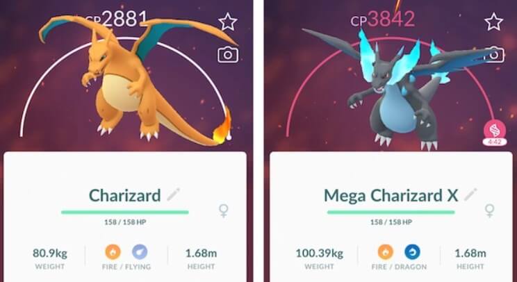 pokemon go mega evolution charizard