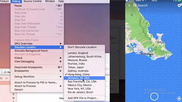 move location head xcode