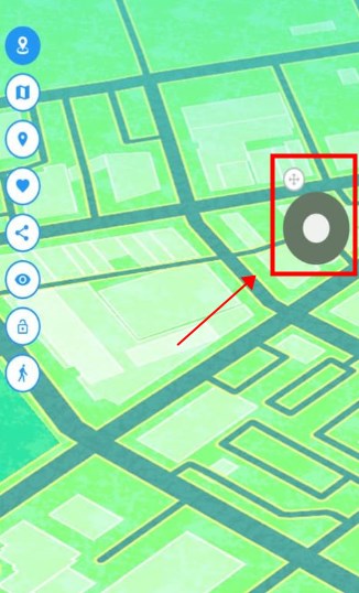 pokemon go on-screen joystick