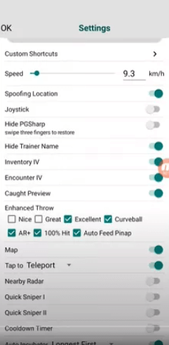 pgsharp monster hunter now joystick settings