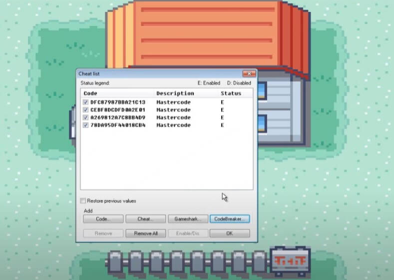 pokemon feuerrot sonderbonbon code cheat