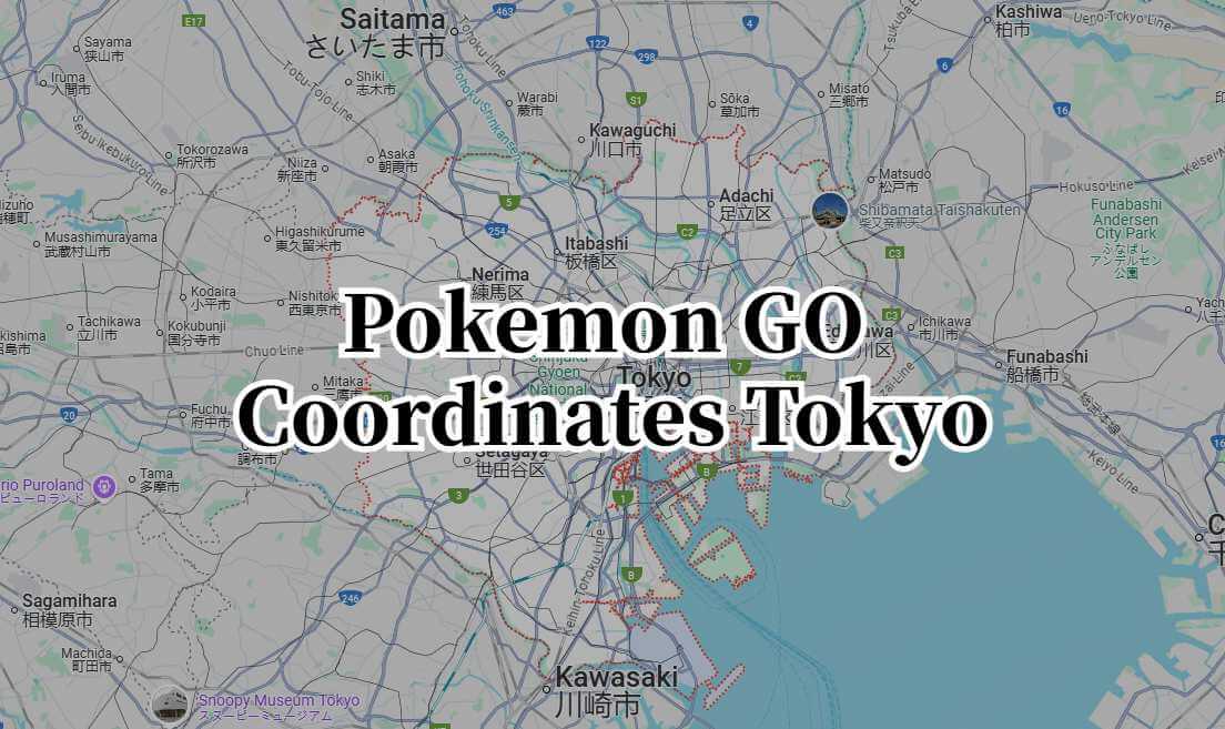 pokemon go coordinates tokyo