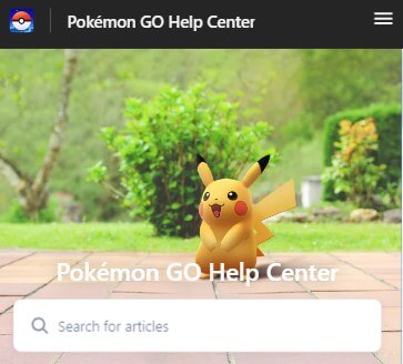 go to pokemon go help center