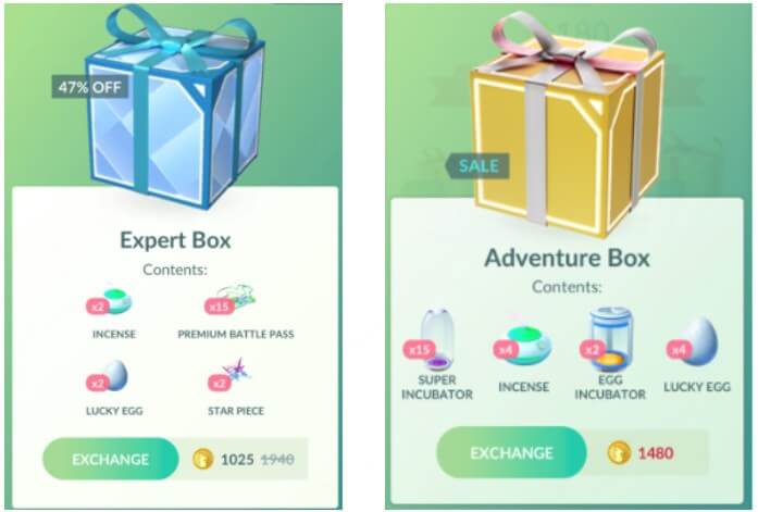 pokemon go box with incense