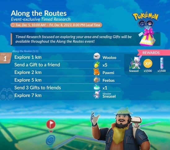 pokemon go routes rewards