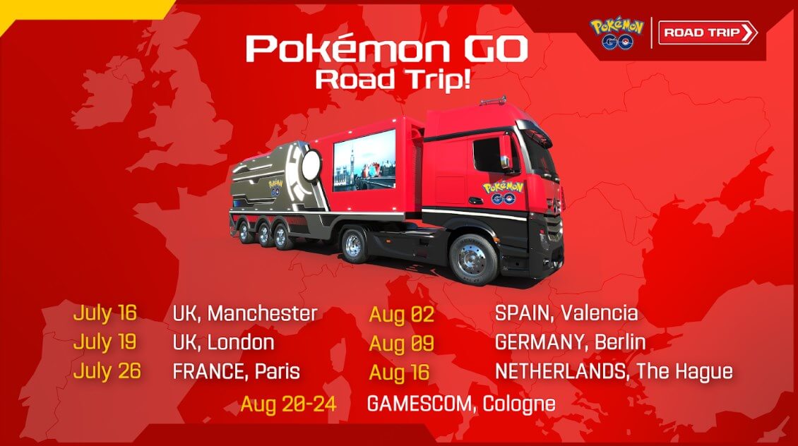 pokemon go road trip schedule