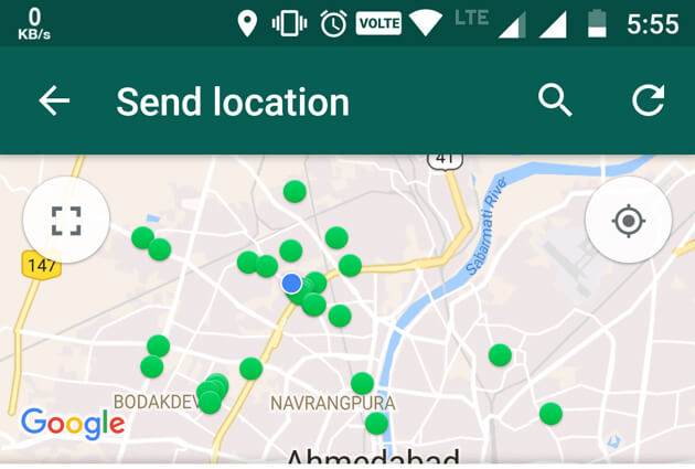 send fake location on whatsapp with built-in Features