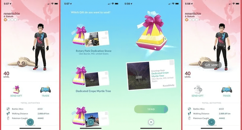 send friend a gift