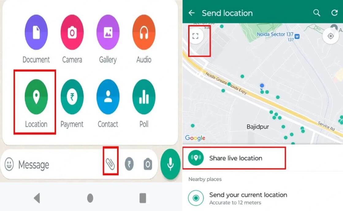 share fake live location on whatsapp iphone