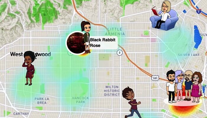 snapchat live location