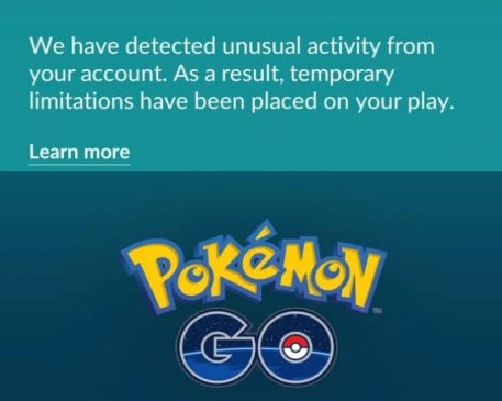 what is a pokemon go soft ban