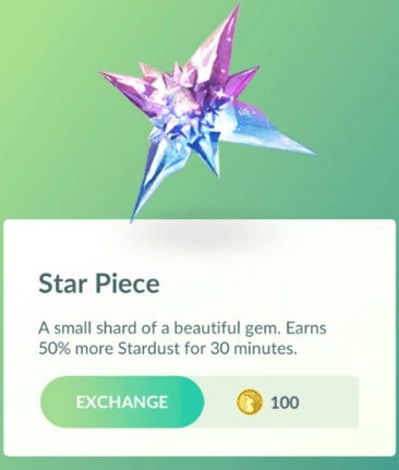 star piece in pokemon go