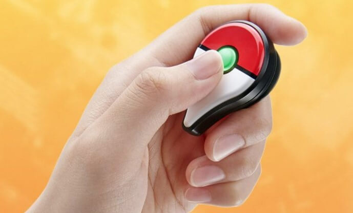 press the button of pokemon go plus