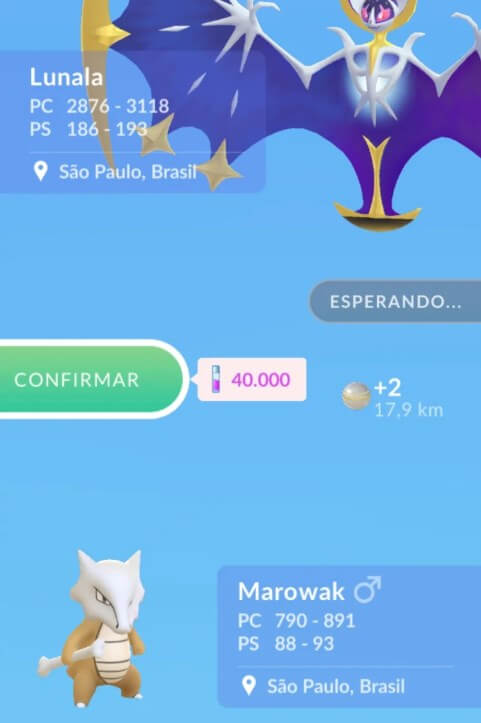 trade lunala in pokemon go
