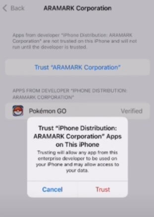 trust spooferx app on your iphone