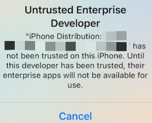 trust tutuapp enterprise certificate