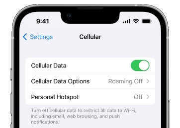 reconnect mobile data