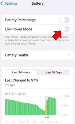 turn power mode