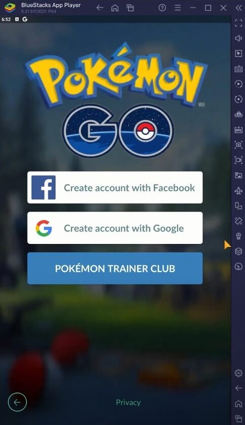 use bluestacks to play pokemon go on pc