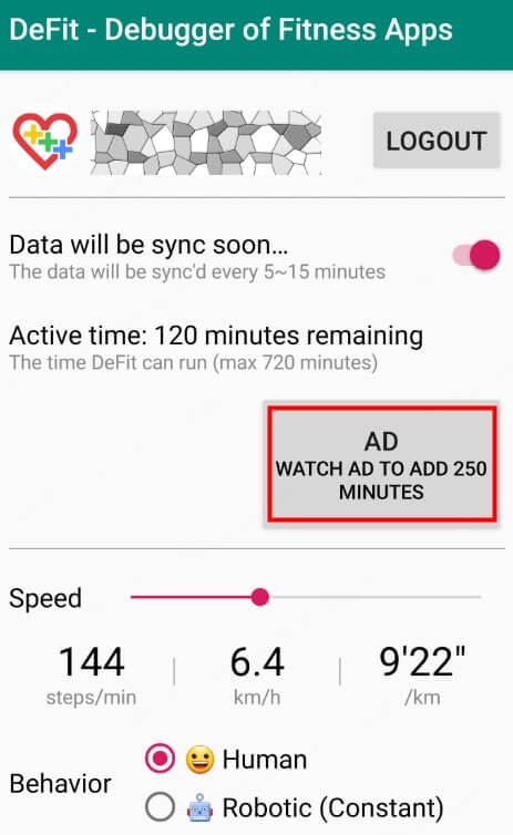 use walking hack defit in pokemon go